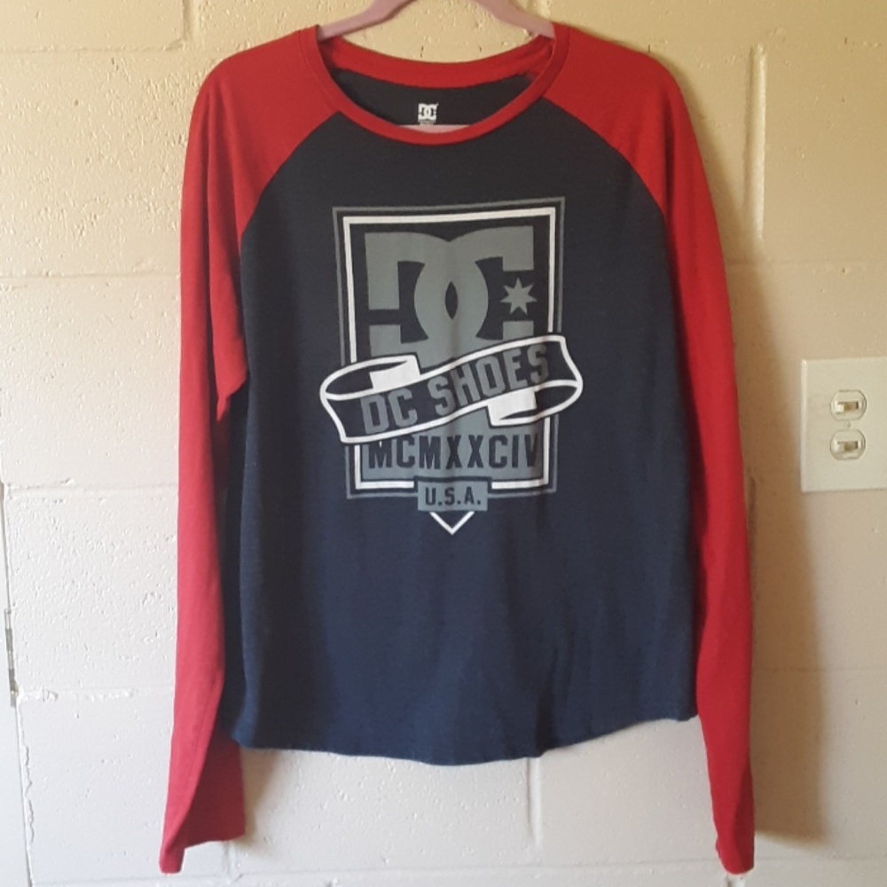 DC Raglan Long Sleeve T-Shirt.